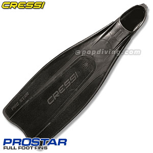 Cressi Pro Star full foot fins