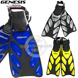 Genesis Response Diving Open Heel Fins