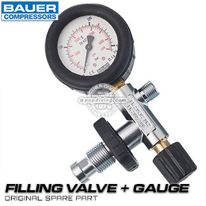 Bauer Compressor Filling Valve And Pressure Gauge 071343