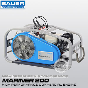 Bauer Air Compressor Mariner 200B petrol engine