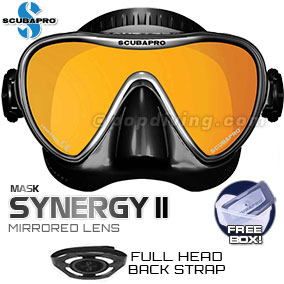 Scubapro Synergy 2 mirrored lens mask with trufit liquid silicone skirt