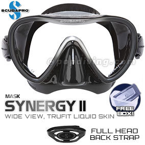 Scubapro Synergy 2 mask with trufit liquid silicone skirt